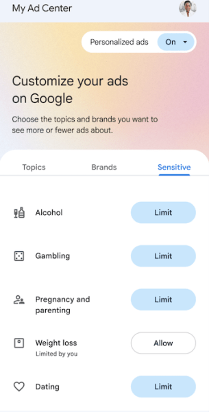 Google запустил новый инструмент для управления рекламными предпочтениями — My Ad Center
Google запустил новый инструмент для управления рекламными предпочтениями — My Ad Center