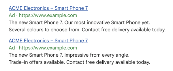 Google Ads тестирует новый функционал для повышения эффективности адаптивных объявлений
Google Ads тестирует новый функционал для повышения эффективности адаптивных объявлений