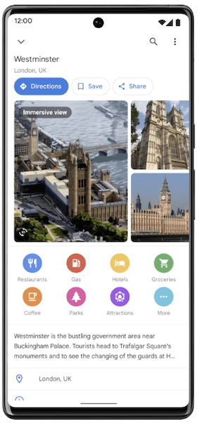 
            В Google Maps появится режим Immersive View, совмещающий Street View со спутниковыми снимками
        
