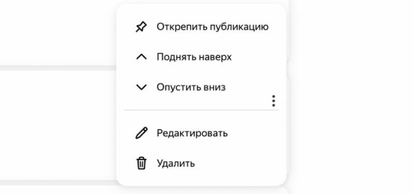 
            В Дзене появились закрепленные сообщения
        