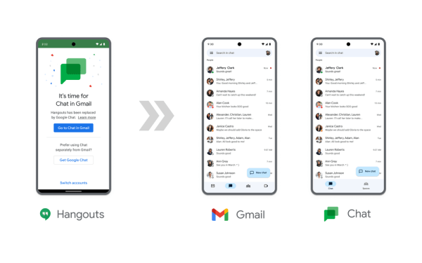 
            Google начинает убеждать оставшихся пользователей Hangouts перейти в Chat
        