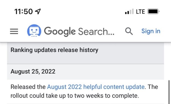 
            Google приступил к раскатке Helpful content update
        