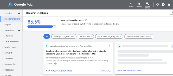 
            Google Ads начал автоматическое обновление локальных кампаний до Performance Max
        