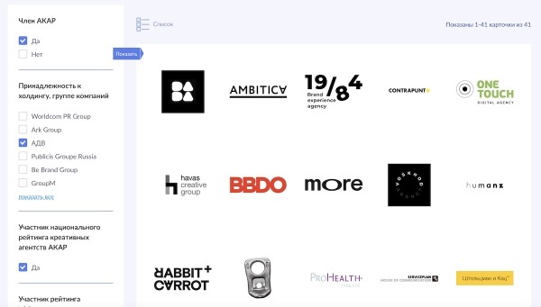 
            АКАР составила первую карту рынка креативных агентств
        