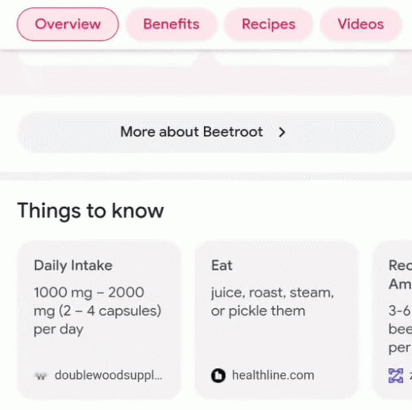 Google тестирует функцию «Things to know» в формате карусели
Google тестирует функцию «Things to know» в формате карусели