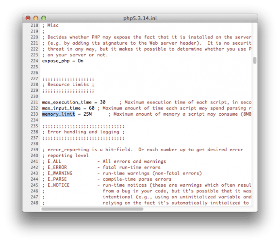 Ошибка нехватки памяти в WordPress