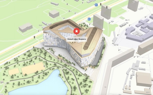 
            3D-модель новой штаб-квартиры Яндекса появилась на Яндекс Картах
        