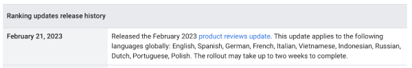 
            Google запустил февральское обновление алгоритма ранжирования отзывов о товарах
        
