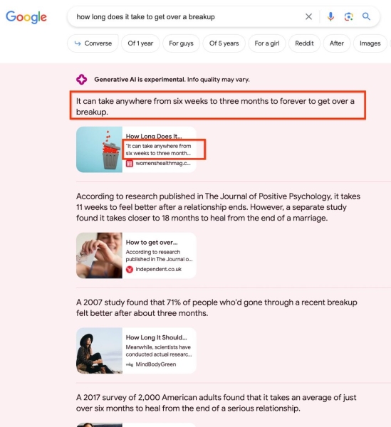 
            Экспериментальный поиск Google: первые вопросы и ответы
        