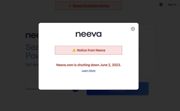 Поисковик без рекламы Neeva прекращает свою работу
Поисковик без рекламы Neeva прекращает свою работу