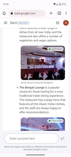 
            Google Bard начал использовать в ответах изображения
        