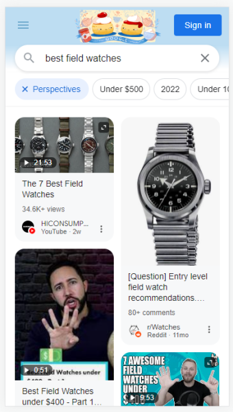 В мобильном поиске Google появился фильтр «Перспективы»
         
            В мобильном поиске Google появился фильтр «Перспективы»
