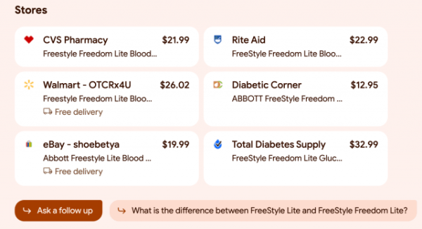 
            Google SGE изучил ассортимент локальных магазинов
        