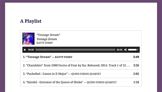 Добавление аудио файлов и создание плейлистов в WordPress