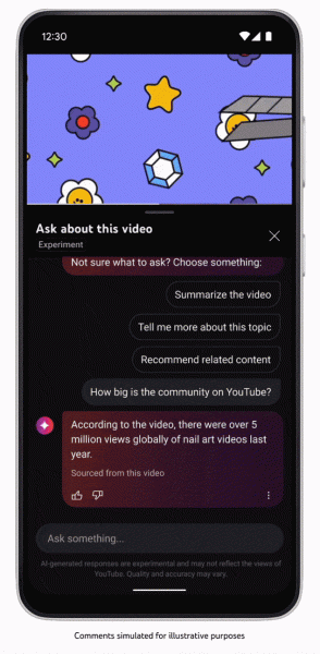 
            YouTube тестирует возможности генеративного ИИ для улучшения пользовательского опыта
        