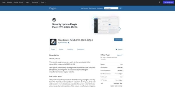 Фальшивое предупреждение о безопасности WordPress призывает скачать бэкдор-плагин Фальшивое предупреждение о безопасности WordPress призывает скачать бэкдор-плагин