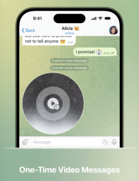 В Telegram появились самоуничтожающиеся видеосообщения
         
            В Telegram появились самоуничтожающиеся видеосообщения