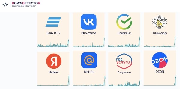 
            Масштабный сбой в рунете
        