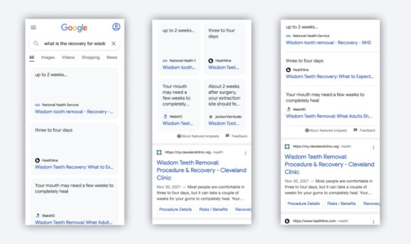Google тестирует новое отображение блоков с ответами в выдаче Google тестирует новое отображение блоков с ответами в выдаче